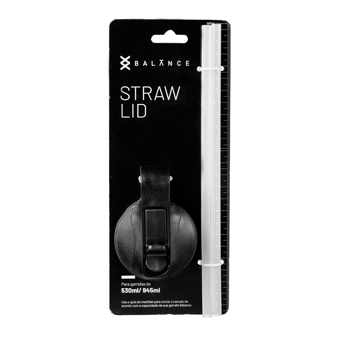 Straw Lid Finger • Tampa de sugar com canudo de silicone • para garrafas 530ml e 945ml