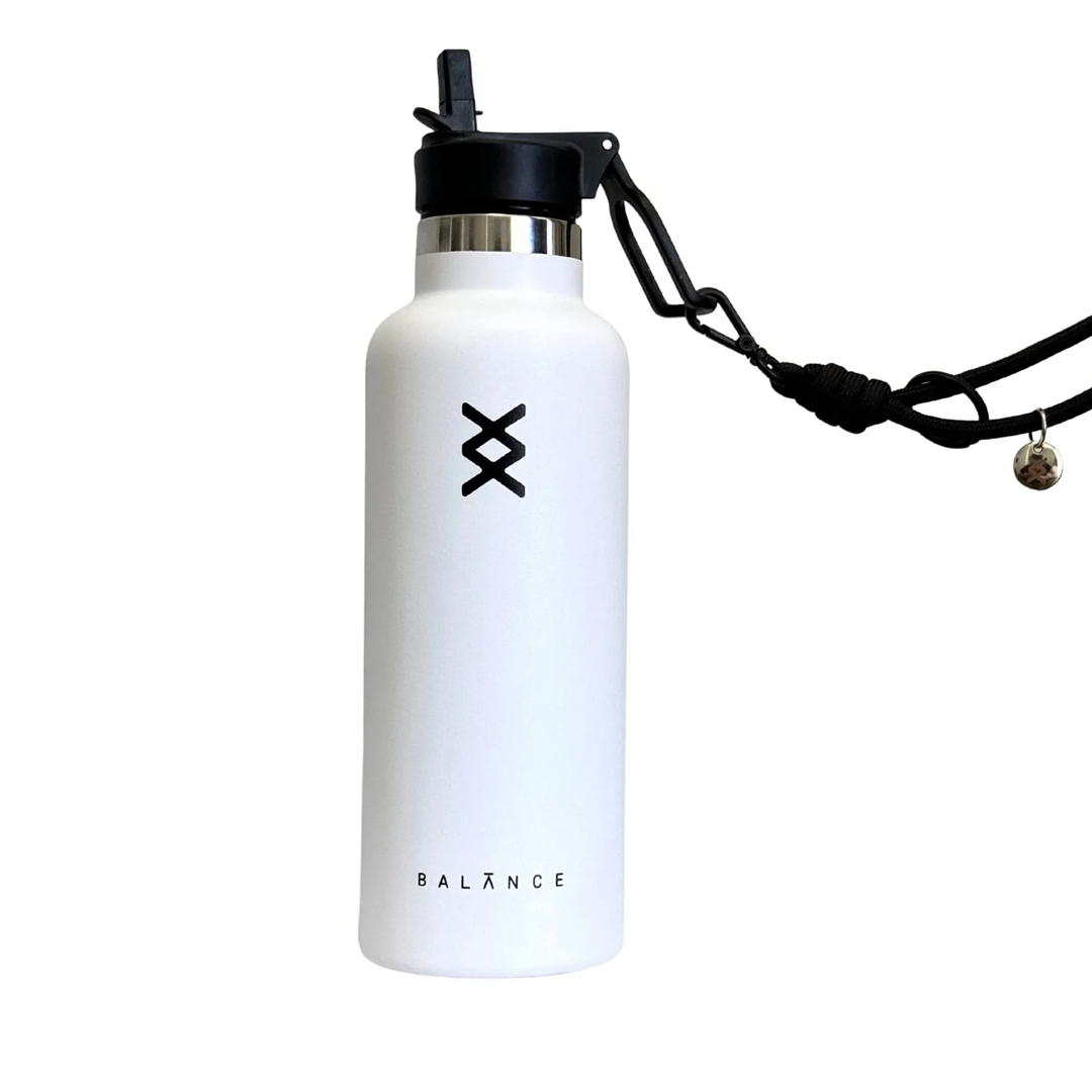 Cordão Multifuncional Balance x Aya Pitaya — Onyx Black | 2 em 1: pendura celular ou garrafinha