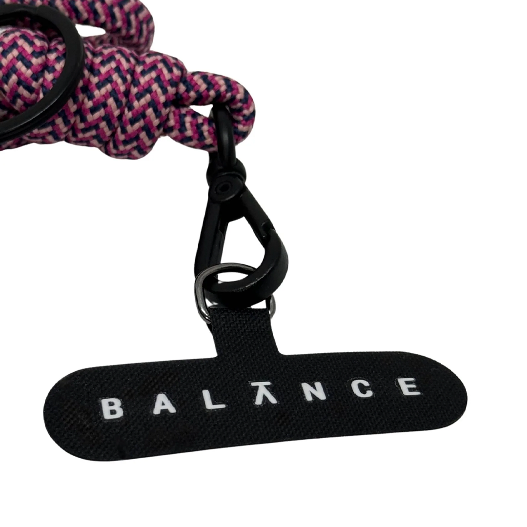 Cordão Multifuncional Balance x Aya Pitaya — Sunset Pink | 2 em 1: pendura celular ou garrafinha