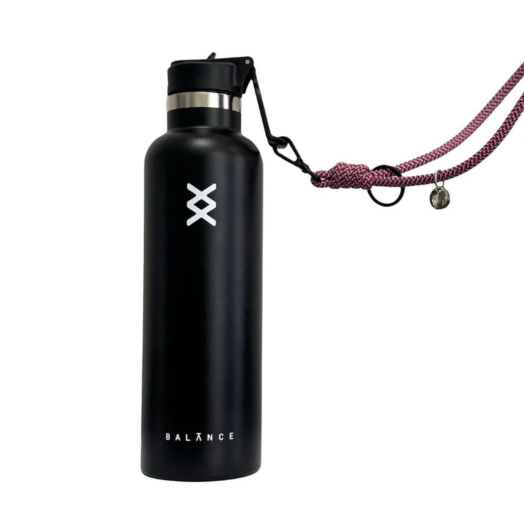 Cordão Multifuncional Balance x Aya Pitaya — Sunset Pink | 2 em 1: pendura celular ou garrafinha