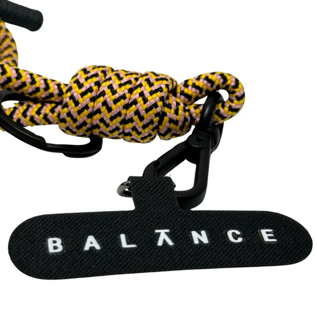 Cordão Multifuncional Balance x Ayapitaya — Solar Yellow | 2 em 1: pendura celular ou garrafinha