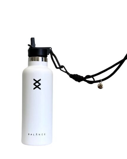 Cordão Multifuncional Balance x Aya Pitaya — Onyx Black | 2 em 1: pendura celular ou garrafinha
