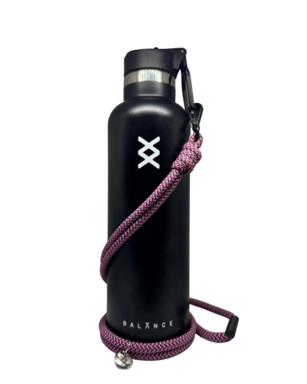 Cordão Multifuncional Balance x Aya Pitaya — Sunset Pink | 2 em 1: pendura celular ou garrafinha